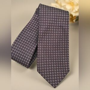 *0854 Bocara 100% silk neck tie Men